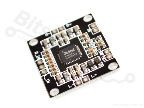Audio amplifier mini 2x15W stereo PAM8610 